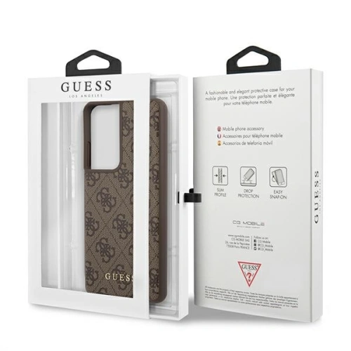 Kup Guess Samsung Tasche GUHCS21LG4GFBR Galaxy S21 Ultra braun/braun Hartschale 4G Metall Gold Logo - GUE944BR - {ean13} - Sklep Home Screen