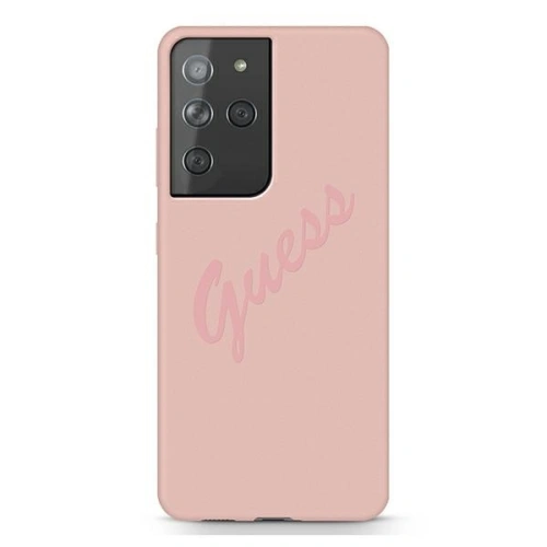 Kup Guess Samsung Gehäuse GUHCS21LLSVSPI Galaxy S21 Ultra rosa/rosa Hartschalengehäuse Script Vintage - GUE948PNK - {ean13} - Sklep Home Screen