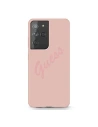 Kup Etui Guess GUHCS21LLSVSPI Samsung Galaxy S21 Ultra różowy/pink hardcase Script Vintage - GUE948PNK - {ean13} - Sklep Home Screen