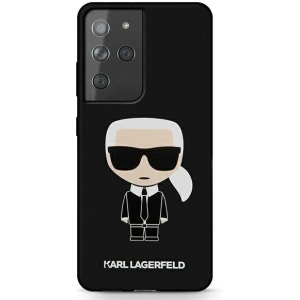 Buy Karl Lagerfeld KLHCS21LSLFKBK Samsung Galaxy S21 Ultra hardcase black Silicone Iconic - KLD462BLK - {ean13} - Home Screen Store Europe