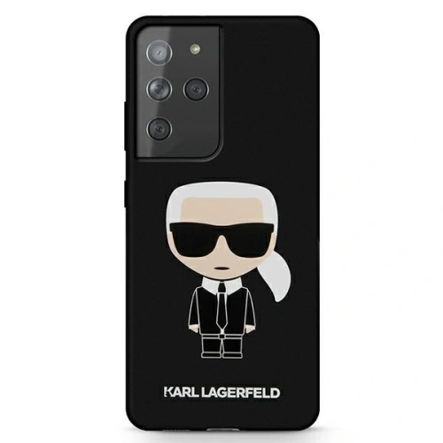 Buy Karl Lagerfeld KLHCS21LSLFKBK Samsung Galaxy S21 Ultra hardcase black Silicone Iconic - KLD462BLK - {ean13} - Home Screen Store Europe