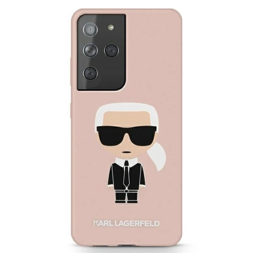 Kup Etui Karl Lagerfeld KLHCS21LSLFKPI Samsung Galaxy S21 Ultra hardcase roz roz/roz Silicon Iconic - KLD463PNK - {ean13} - Sklep Home Screen