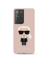 Etui Karl Lagerfeld KLHCS21LSLFKPI Samsung Galaxy S21 Ultra hardcase jasnorůžový/pink Silicone Iconic