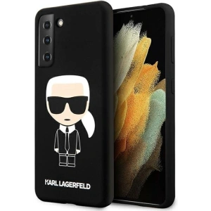 Kup Etui Karl Lagerfeld KLHCS21MSLFKBK Samsung Galaxy S21+ Plus hardcase czarny/black Silicone Iconic - KLD464BLK - {ean13} - Sklep Home Screen