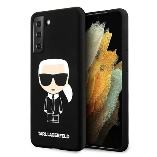 Kup Karl Lagerfeld Samsung Tasche KLHCS21MSLFKBK Galaxy S21+ Plus Hartschale schwarz/schwarz Silikon Iconic - KLD464BLK - {ean13} - Sklep Home Screen