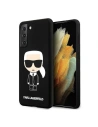 Etui Karl Lagerfeld KLHCS21MSLFKBK Samsung Galaxy S21+ Plus kemény tok fekete/szilikon ikonikus