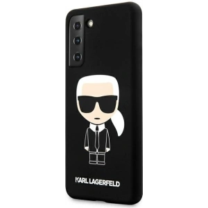 Kup Etui Karl Lagerfeld KLHCS21MSLFKBK Samsung Galaxy S21+ Plus hardcase czarny/black Silicone Iconic - KLD464BLK - {ean13} - Sklep Home Screen