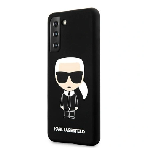 Buy Karl Lagerfeld KLHCS21MSLFKBK Samsung Galaxy S21+ Plus hardcase black Silicone Iconic - KLD464BLK - {ean13} - Home Screen Store Europe