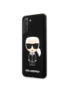 Kup Karl Lagerfeld Samsung Tasche KLHCS21MSLFKBK Galaxy S21+ Plus Hartschale schwarz/schwarz Silikon Iconic - KLD464BLK - {ean13} - Sklep Home Screen