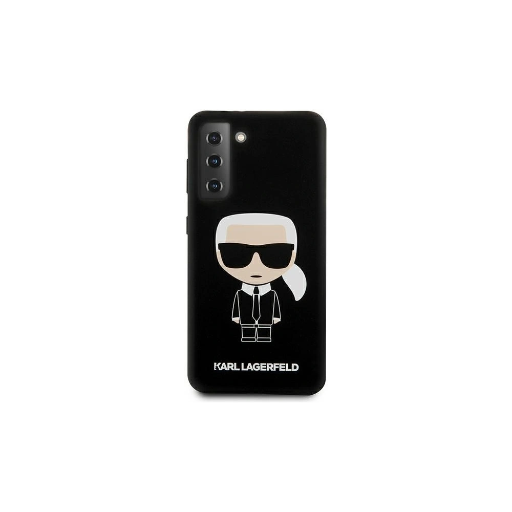 Etui Karl Lagerfeld KLHCS21MSLFKBK Samsung Galaxy S21+ Plus hardcase czarny/black Silicone Iconic