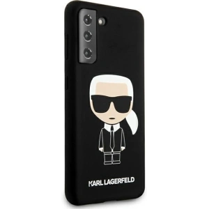 Kup Etui Karl Lagerfeld KLHCS21MSLFKBK Samsung Galaxy S21+ Plus hardcase czarny/black Silicone Iconic - KLD464BLK - {ean13} - Sklep Home Screen
