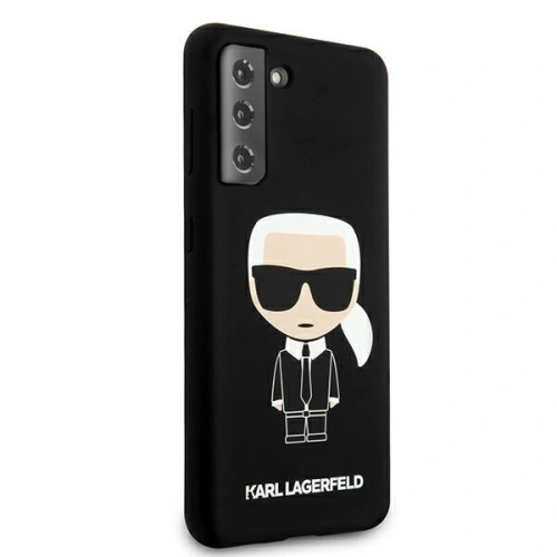 Buy Karl Lagerfeld KLHCS21MSLFKBK Samsung Galaxy S21+ Plus hardcase black Silicone Iconic - KLD464BLK - {ean13} - Home Screen Store Europe