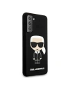 Buy Karl Lagerfeld KLHCS21MSLFKBK Samsung Galaxy S21+ Plus hardcase black Silicone Iconic - KLD464BLK - {ean13} - Home Screen Store Europe