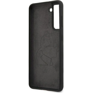 Kup Etui Karl Lagerfeld KLHCS21MSLFKBK Samsung Galaxy S21+ Plus hardcase czarny/black Silicone Iconic - KLD464BLK - {ean13} - Sklep Home Screen