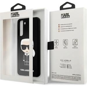 Kup Etui Karl Lagerfeld KLHCS21MSLFKBK Samsung Galaxy S21+ Plus hardcase czarny/black Silicone Iconic - KLD464BLK - {ean13} - Sklep Home Screen