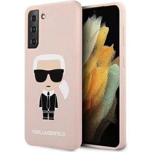 Kup Etui Karl Lagerfeld KLHCS21MSLFKPI Samsung Galaxy S21+ Plus hardcase jasnoróżowy/pink Silicone Iconic - KLD465PNK - {ean13} - Sklep Home Screen