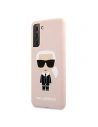 Buy Karl Lagerfeld KLHCS21MSLFKPI Samsung Galaxy S21+ Plus hardcase pink Silicone Iconic - KLD465PNK - {ean13} - Home Screen Store Europe