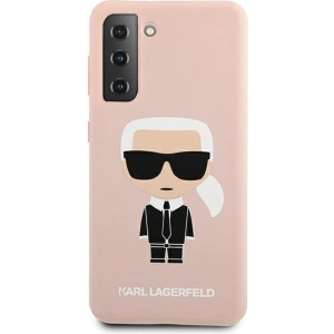 Kup Etui Karl Lagerfeld KLHCS21MSLFKPI Samsung Galaxy S21+ Plus hardcase jasnoróżowy/pink Silicone Iconic - KLD465PNK - {ean13} - Sklep Home Screen