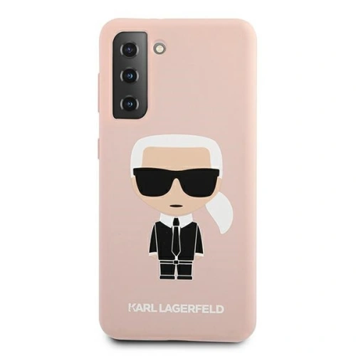 Buy Karl Lagerfeld KLHCS21MSLFKPI Samsung Galaxy S21+ Plus hardcase pink Silicone Iconic - KLD465PNK - {ean13} - Home Screen Store Europe