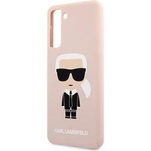 Kup Etui Karl Lagerfeld KLHCS21MSLFKPI Samsung Galaxy S21+ Plus hardcase jasnoróżowy/pink Silicone Iconic - KLD465PNK - {ean13} - Sklep Home Screen