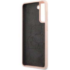 Kup Etui Karl Lagerfeld KLHCS21MSLFKPI Samsung Galaxy S21+ Plus hardcase jasnoróżowy/pink Silicone Iconic - KLD465PNK - {ean13} - Sklep Home Screen