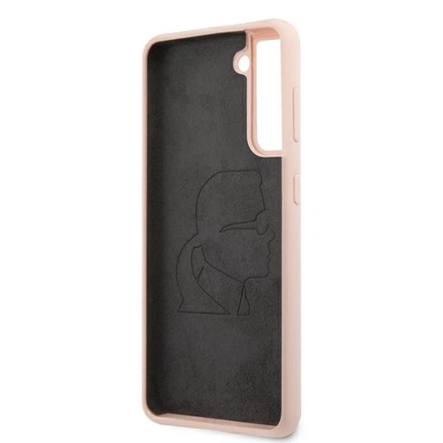 Buy Karl Lagerfeld KLHCS21MSLFKPI Samsung Galaxy S21+ Plus hardcase pink Silicone Iconic - KLD465PNK - {ean13} - Home Screen Store Europe