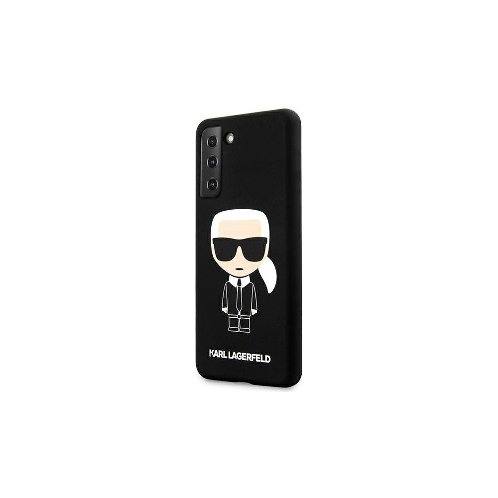 Etui Karl Lagerfeld KLHCS21SSLFKBK Samsung Galaxy S21 hardcase czarny/black Silicone Iconic