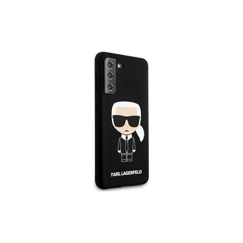 Etui Karl Lagerfeld KLHCS21SSLFKBK Samsung Galaxy S21 hardcase czarny/black Silicone Iconic