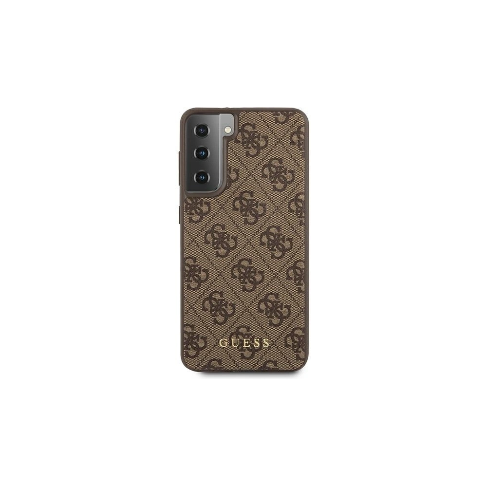 Etui Guess GUHCS21MG4GFBR Samsung Galaxy S21+ Plus brązowy/brown hard case 4G Metal Gold Logo