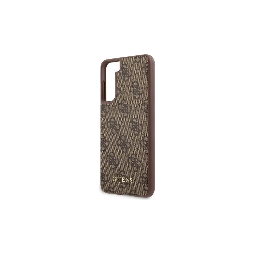 Etui Guess GUHCS21MG4GFBR Samsung Galaxy S21+ Plus brązowy/brown hard case 4G Metal Gold Logo