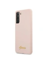 Kup Etui Guess GUHCS21MLSLMGLP Samsung Galaxy S21+ Plus różowy/pink hardcase Silicone Script Metal Logo - GUE950PNK - {ean13} - Sklep Home Screen