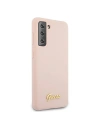 Kup Etui Guess GUHCS21MLSLMGLP Samsung Galaxy S21+ Plus różowy/pink hardcase Silicone Script Metal Logo - GUE950PNK - {ean13} - Sklep Home Screen
