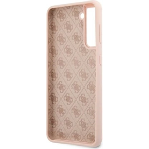 Kup Etui Guess GUHCS21MLSLMGLP Samsung Galaxy S21+ Plus różowy/pink hardcase Silicone Script Metal Logo - GUE950PNK - {ean13} - Sklep Home Screen