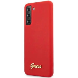 Kup Etui Guess GUHCS21MLSLMGRE Samsung Galaxy S21+ Plus czerwony/red hardcase Silicone Script Metal Logo - GUE951RED - {ean13} - Sklep Home Screen