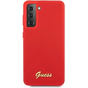 Kup Etui Guess GUHCS21MLSLMGRE Samsung Galaxy S21+ Plus czerwony/red hardcase Silicone Script Metal Logo - GUE951RED - {ean13} - Sklep Home Screen