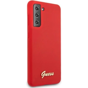 Kup Etui Guess GUHCS21MLSLMGRE Samsung Galaxy S21+ Plus czerwony/red hardcase Silicone Script Metal Logo - GUE951RED - {ean13} - Sklep Home Screen