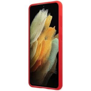 Kup Etui Guess GUHCS21MLSLMGRE Samsung Galaxy S21+ Plus červený/red hardcase Silicone Script Metal Logo - GUE951RED - {ean13} - Sklep Home Screen