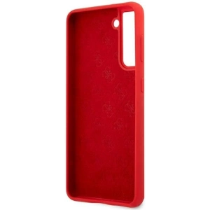 Kup Etui Guess GUHCS21MLSLMGRE Samsung Galaxy S21+ Plus červený/red hardcase Silicone Script Metal Logo - GUE951RED - {ean13} - Sklep Home Screen