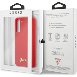 Kup Etui Guess GUHCS21MLSLMGRE Samsung Galaxy S21+ Plus czerwony/red hardcase Silicone Script Metal Logo - GUE951RED - {ean13} - Sklep Home Screen