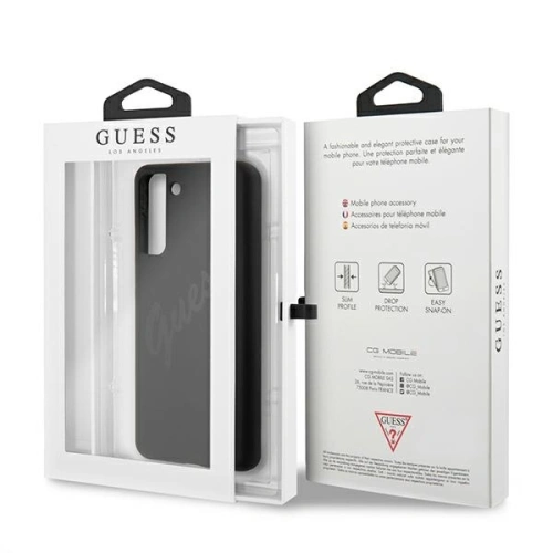 Kup Etui Guess GUHCS21MLSVSBK Samsung Galaxy S21+ Plus negru/black hardcase Script Vintage - GUE952BLK - {ean13} - Sklep Home Screen