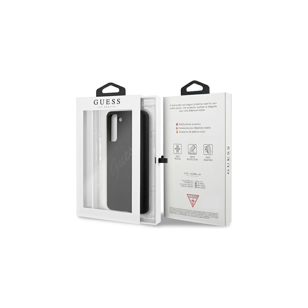 Etui Guess GUHCS21MLSVSBK Samsung Galaxy S21+ Plus czarny/black hardcase Script Vintage