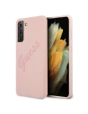 Kup Etui Guess GUHCS21MLSVSPI Samsung Galaxy S21+ Plus różowy/pink hardcase Script Vintage - GUE953PNK - {ean13} - Sklep Home Screen