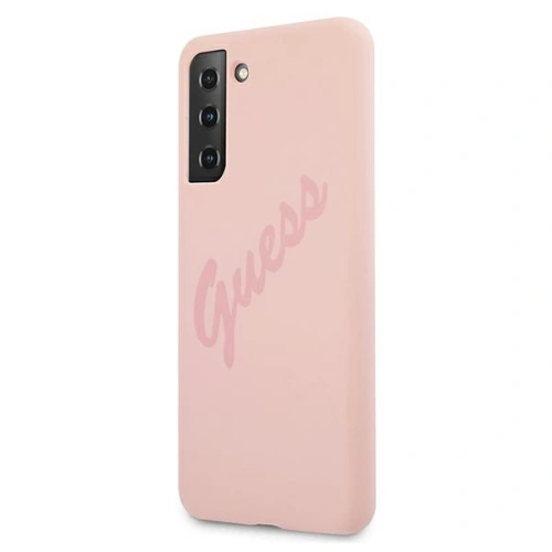 Kup Guess Samsung Gehäuse GUHCS21MLSVSPI Galaxy S21+ Plus rosa/rosa Hartschalengehäuse Script Vintage - GUE953PNK - {ean13} - Sklep Home Screen
