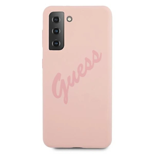 Buy Guess GUHCS21MLSVSPI Samsung Galaxy S21+ Plus pink hardcase Script Vintage - GUE953PNK - {ean13} - Home Screen Store Europe