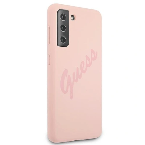 Kup Guess Samsung Gehäuse GUHCS21MLSVSPI Galaxy S21+ Plus rosa/rosa Hartschalengehäuse Script Vintage - GUE953PNK - {ean13} - Sklep Home Screen
