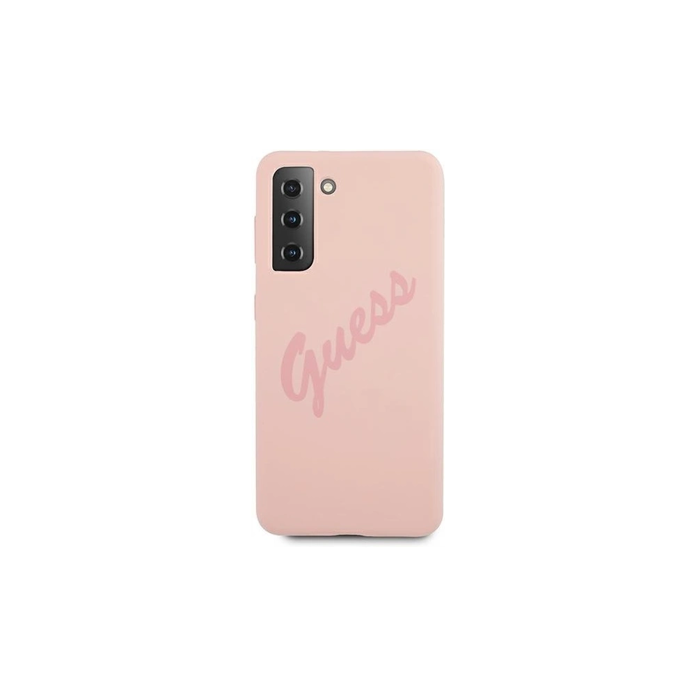 Etui Guess GUHCS21SLSVSPI Samsung Galaxy S21 różowy/pink hardcase Script Vintage