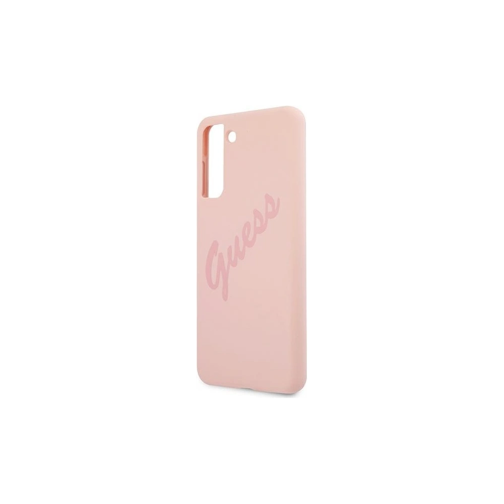 Etui Guess GUHCS21SLSVSPI Samsung Galaxy S21 różowy/pink hardcase Script Vintage