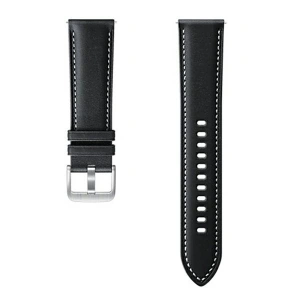 Buy Samsung Galaxy Watch 22mm Strap ET-SLR84LBEGEU Stitch Leather black - SMG383BLK - {ean13} - Home Screen Store Europe