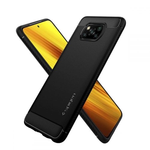 Kup Etui Spigen Rugged Armor Pocophone X3/Pro/NFC Matte Black - SPN1490BLK - {ean13} - Sklep Home Screen