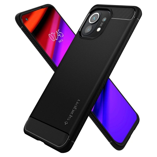 Buy Spigen Rugged Armor Xiaomi Mi 11 Matte Black - SPN1492BLK - {ean13} - Home Screen Store Europe